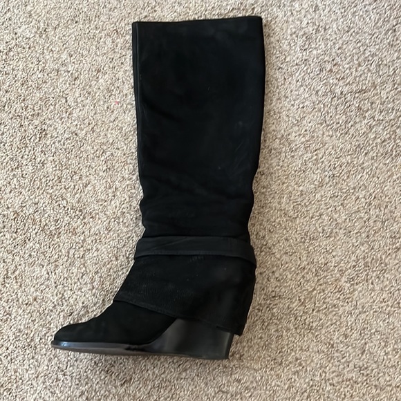 Vince Camino Black Wedge Boots - Picture 5 of 6